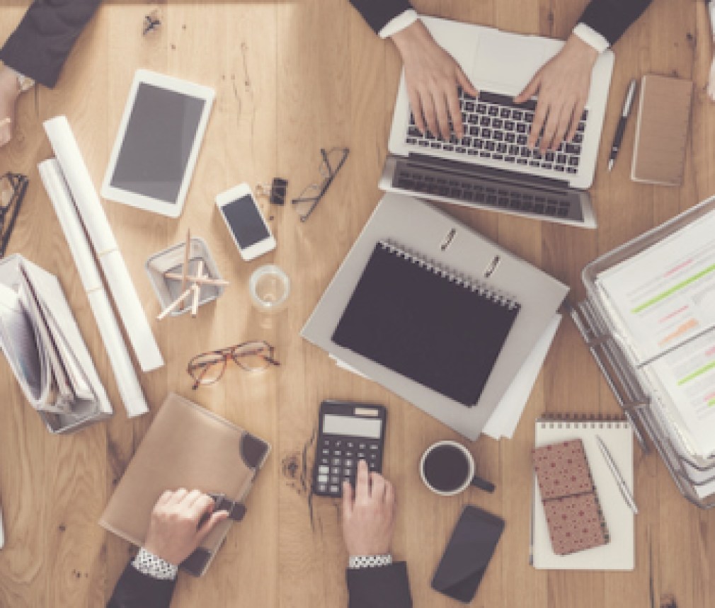 Business people working in office