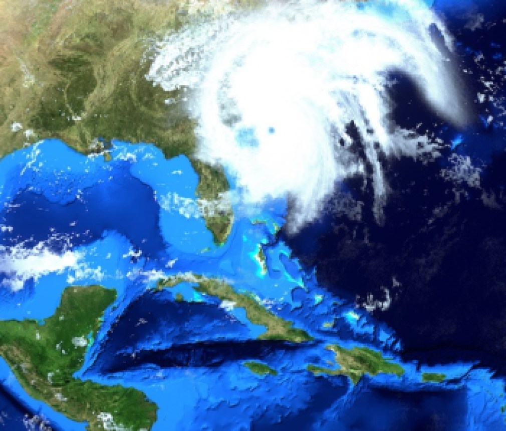 Hurricane Dorian Extremely Detailed and realistic high resolution 3D illustration. Shot from Space. Elements of this image are furnished by NASA.