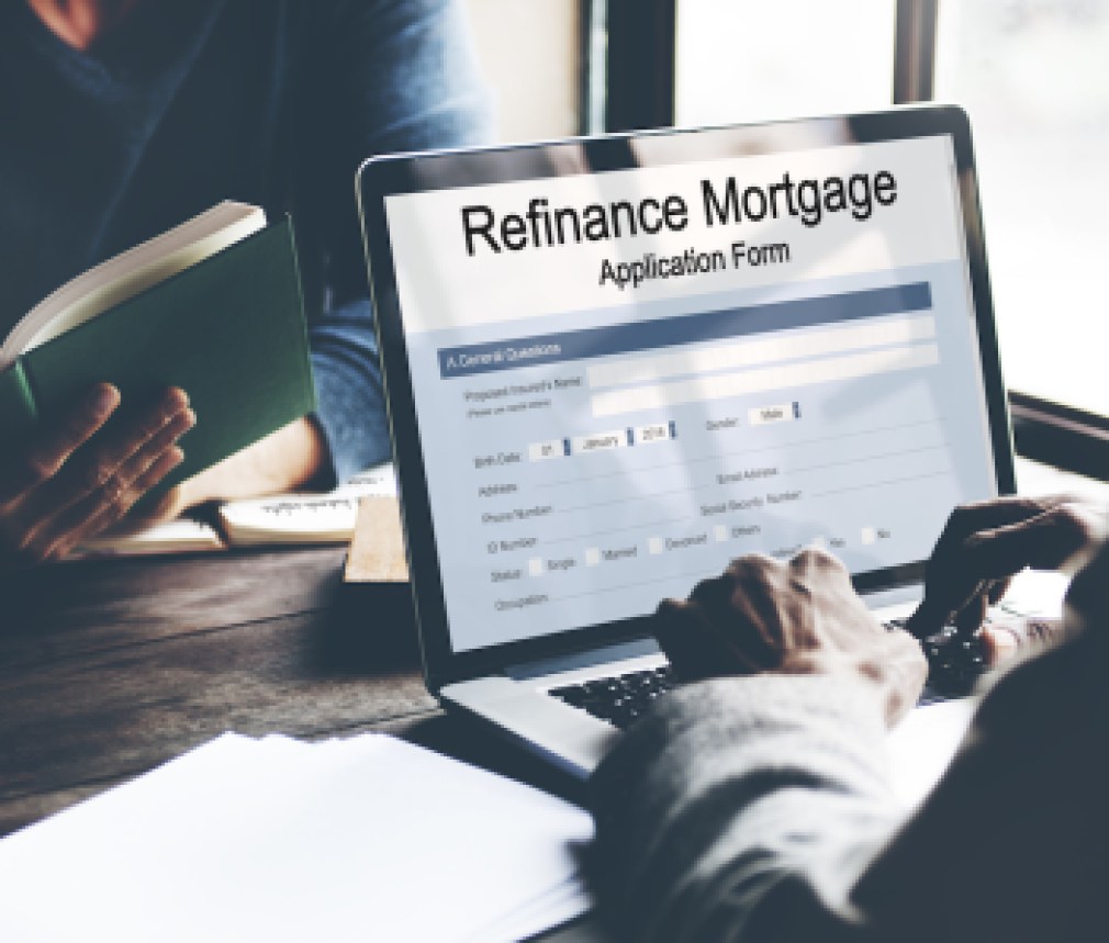 Refinance Mortgage Application Form Concept