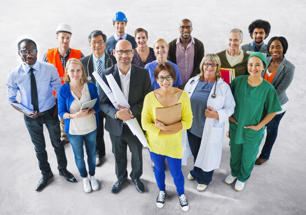 Diverse Multiethnic People with Different Jobs