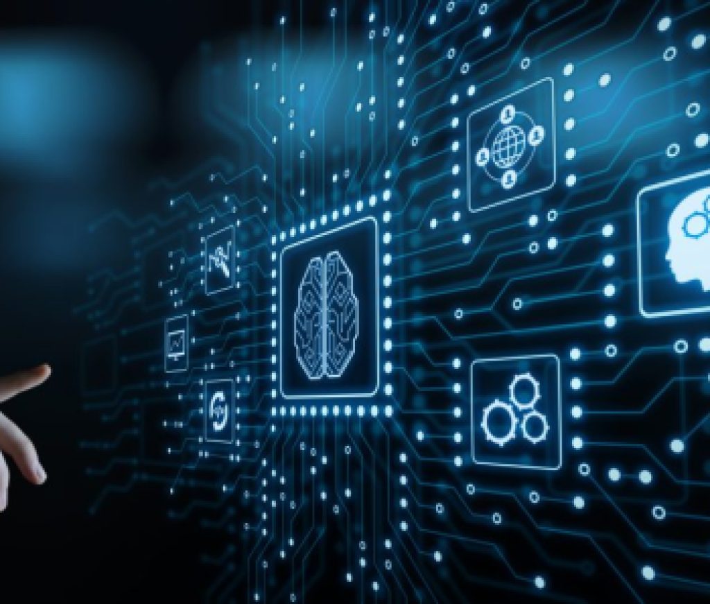 Artificial intelligence Machine Learning Business Internet Technology Concept