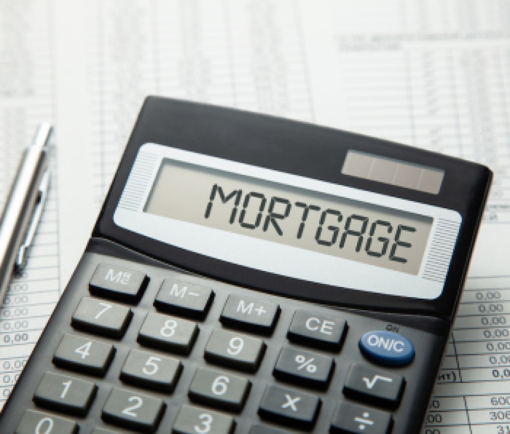 6405474 Calculator with inscription on a display MORTGAGE