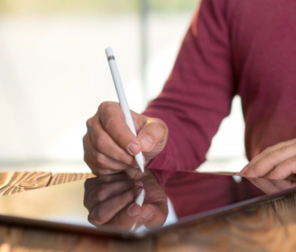 Signing Digital Document On Electronic Pad