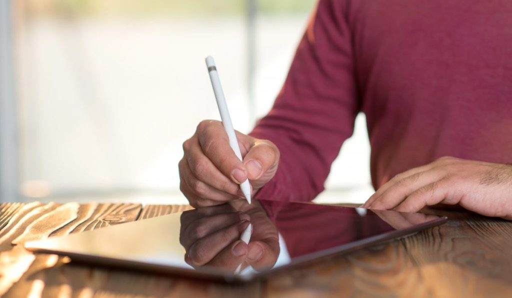 Signing Digital Document On Electronic Pad