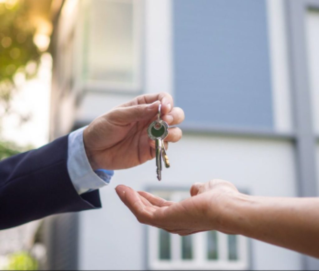 Home buyers are taking home keys from sellers. Sell your house, rent house and buy ideas.