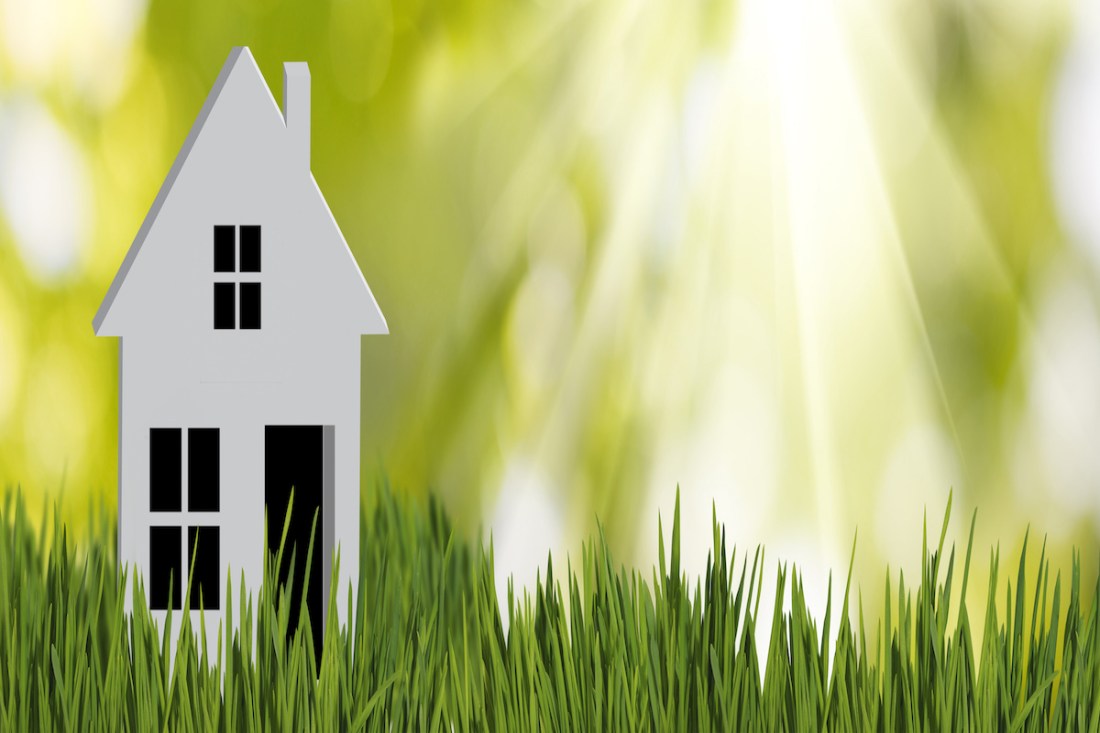 stylized image of a house close up