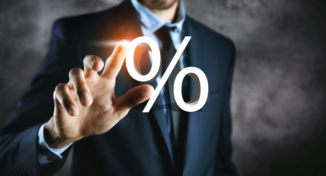 percent sign percentage icon interest rate