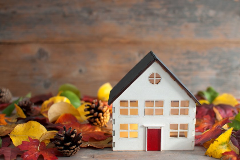 Miniature house autumn