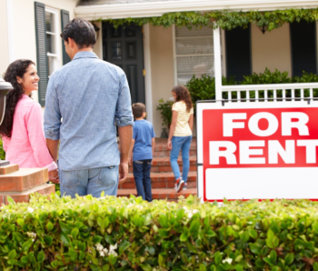 Family outside home for rent