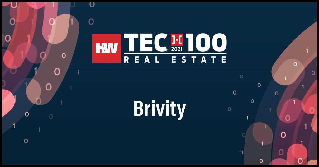 Brivity-2021 Tech100 winners -Real Estate