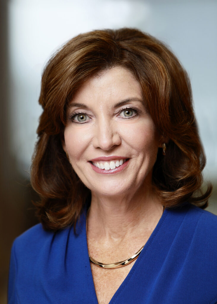 Official portrait of Lieutenant Governor of New York Kathy Hochul, taken in November 2017.