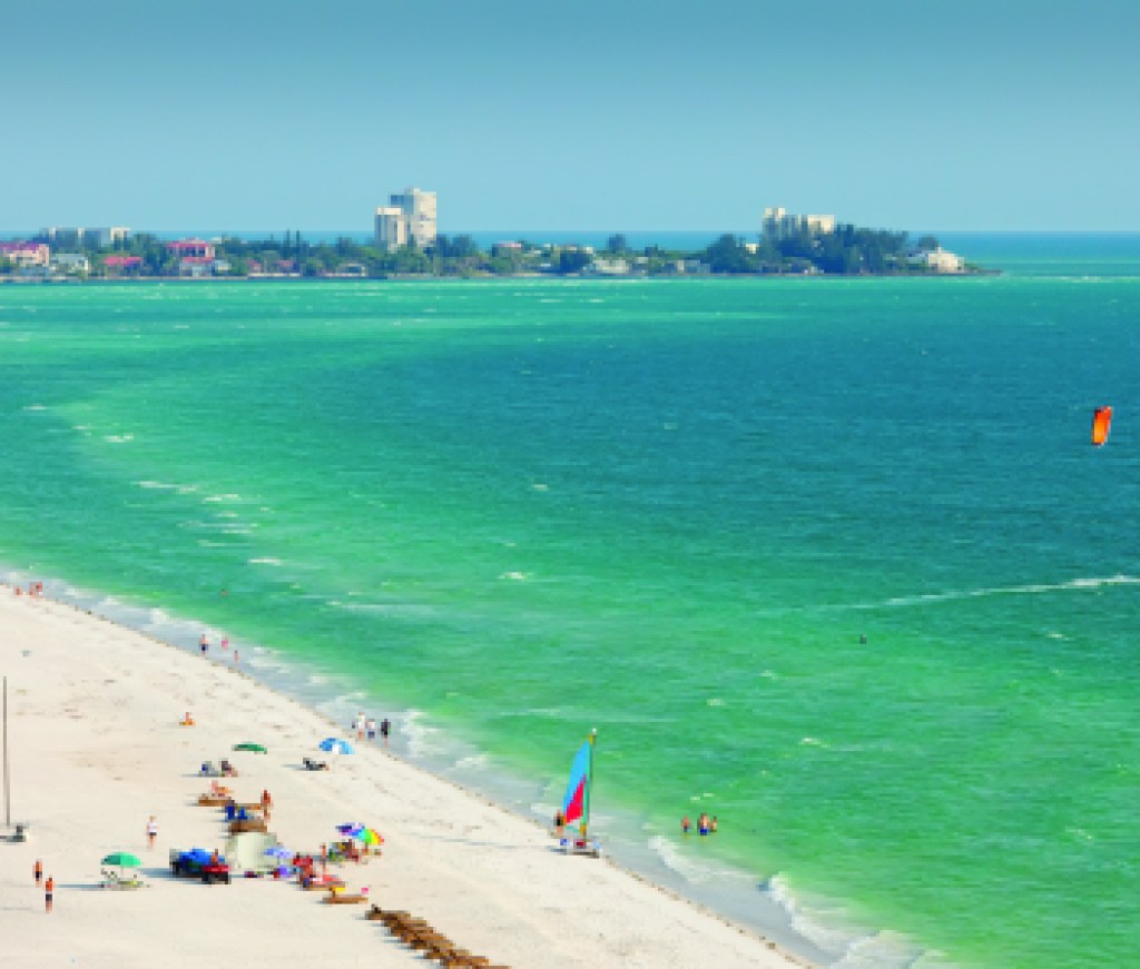 Lido Beach in Siesta Key, Sarasota, Florida