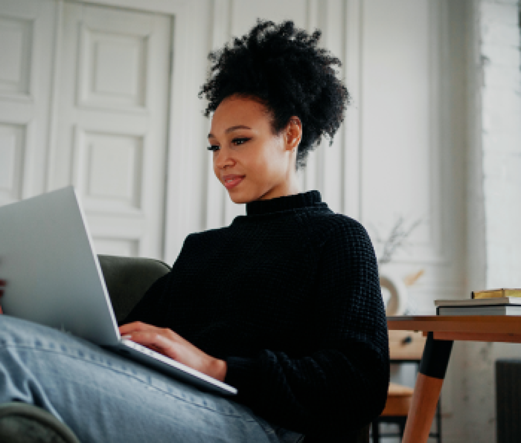 Woman studying_Free real estate practice exam