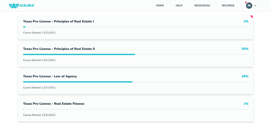 Screenshot-Aceable-Agent-Prelicensing-course-dashboard