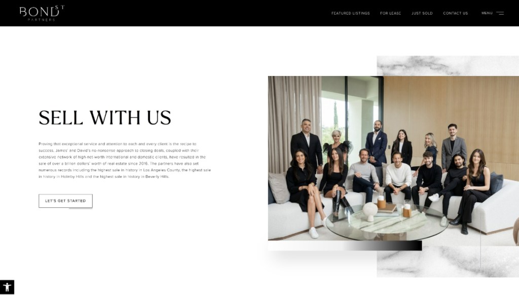 Bond Street Partners landing page