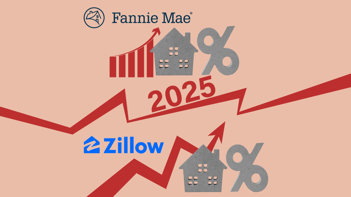 Zillow, Fannie Mae diverge on 2025 housing market predictions