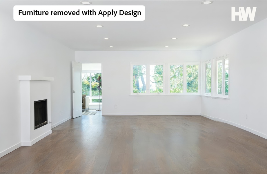 Furniture removed with Apply Design