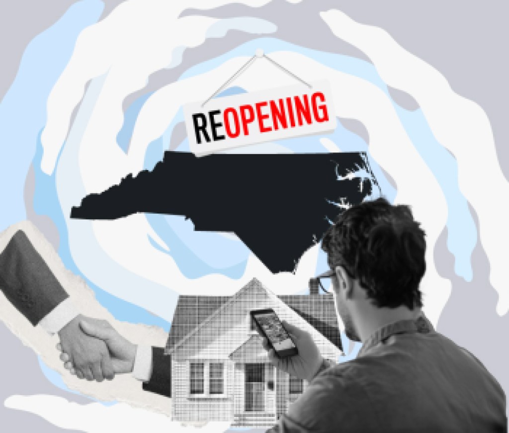 reopening-of-a-real-estate-agency-in-North-Carolina-following-damage-from-Hurricane-Helene
