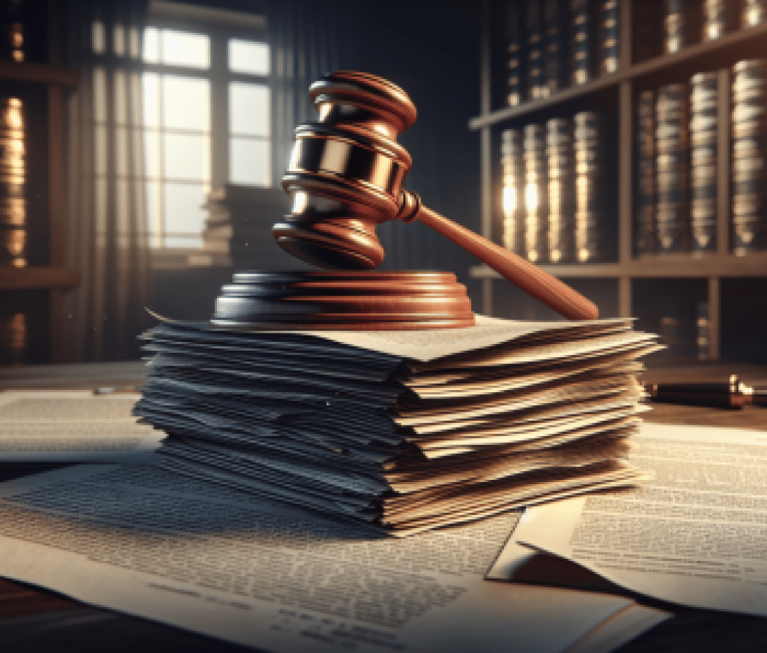 A_gavel_resting_on_a_st